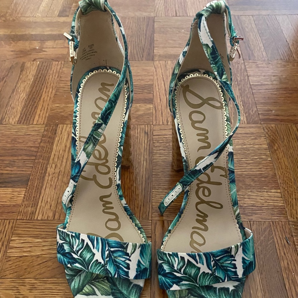 Sam Edelman palm leaf heels
